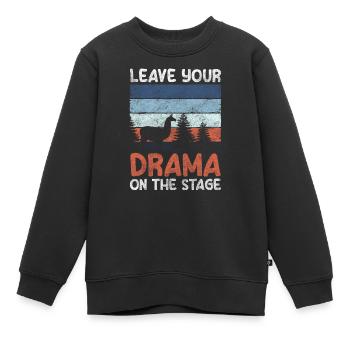 Schauspielerin Theaterstück Regie Vorhang - Kinder Premium Organic Sweatshirt - Schwarz - Vorne - AI Model Kid Female (0cm)