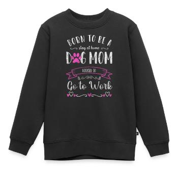 Hundebesitzer Pfoten Erziehung - Kinder Premium Organic Sweatshirt - Schwarz - Vorne - AI Model Kid Female (0cm)