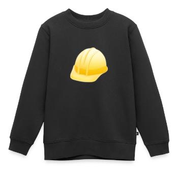 Bauhelm - Kinder Premium Organic Sweatshirt - Schwarz - Vorne - AI Model Kid Female (0cm)