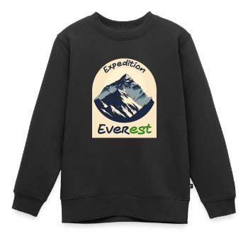 Expedition Everest Gipfel Berg - Kinder Premium Organic Sweatshirt - Schwarz - Vorne - AI Model Kid Female (0cm)