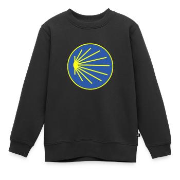 Jakobsweg 2025 - Kinder Premium Organic Sweatshirt - Schwarz - Vorne - AI Model Kid Female (0cm)