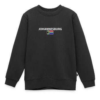 Johannesburg Afrique du Sud Drapeau sud-africain - Sweat Premium enfant bio - noir - Devant - AI Model Kid Female (0cm)