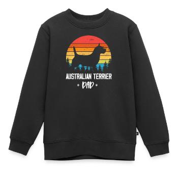 Australian Terrier - Kinder Premium Organic Sweatshirt - Schwarz - Vorne - AI Model Kid Female (0cm)