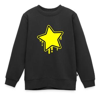 Stern Symbol - Kinder Premium Organic Sweatshirt - Schwarz - Vorne - AI Model Kid Female (0cm)