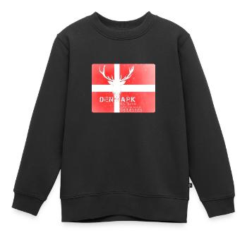 Danemark faune - Sweat Premium enfant bio - noir - Devant - AI Model Kid Female (0cm)