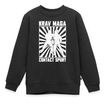 Kampfsport Sparring Geschenk Israel Krav Maga - Kinder Premium Organic Sweatshirt - Schwarz - Vorne - AI Model Kid Female (0cm)