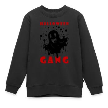 Fête des gangs d’Halloween - Sweat Premium enfant bio - noir - Devant - AI Model Kid Female (0cm)