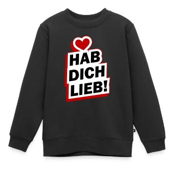 Avez-vous aimé dire l’amour - Sweat Premium enfant bio - noir - Devant - AI Model Kid Female (0cm)