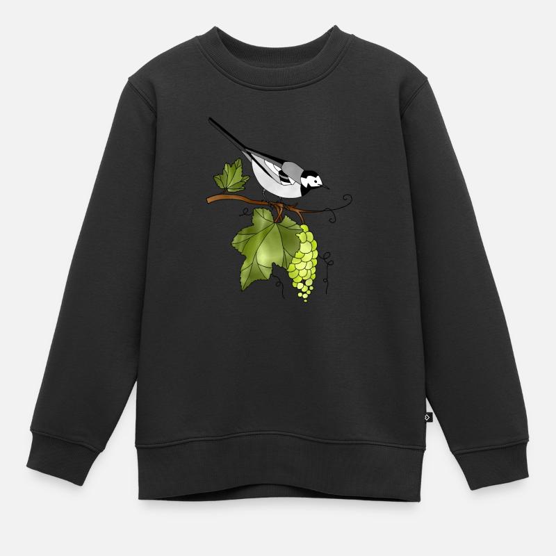 Bird - Kinder Premium Organic Sweatshirt - Schwarz