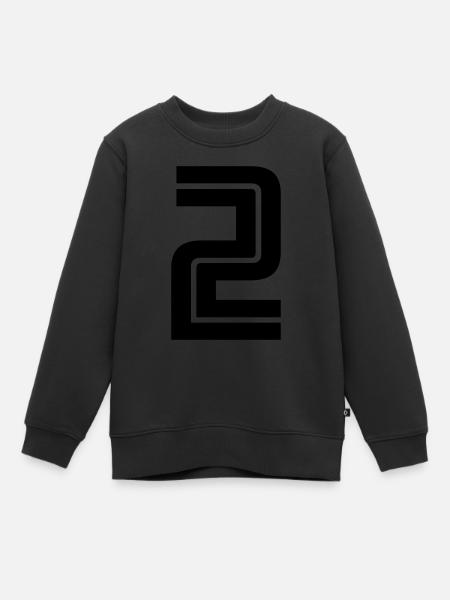 2 - Kids Premium Organic Sweatshirt - black