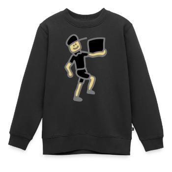 Paketdienst Post 3 - Kinder Premium Organic Sweatshirt - Schwarz - Vorne - AI Model Kid Female (0cm)