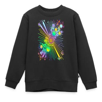 NEW UNIVERSE - Kinder Premium Organic Sweatshirt - Schwarz - Vorne - AI Model Kid Female (0cm)