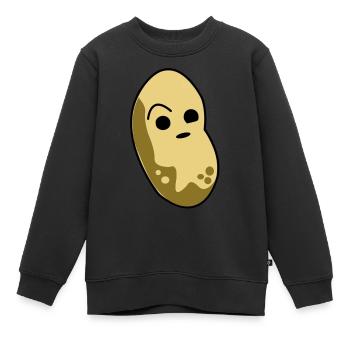 Le pommes de terre critique - Sweat Premium enfant bio - noir - Devant - AI Model Kid Female (0cm)