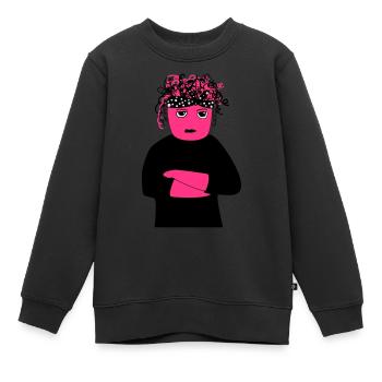 Yannie | Feminismus - Kinder Premium Organic Sweatshirt - Schwarz - Vorne - AI Model Kid Female (0cm)