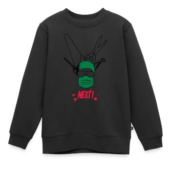 Chirurgien - Sweat Premium enfant bio - noir - Devant - AI Model Kid Female (0cm)