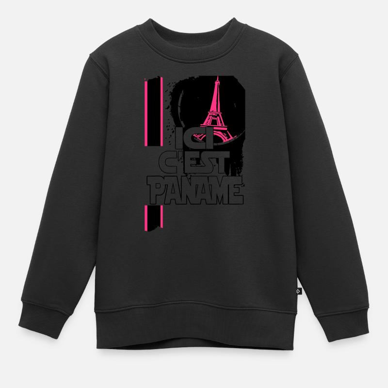 ici c'est paname - Sweat Premium enfant bio - noir