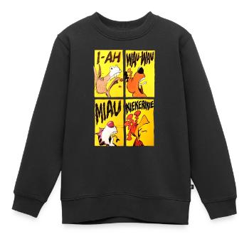 Bremer Stadtmusikanten Comic - Kinder Premium Organic Sweatshirt - Schwarz - Vorne - AI Model Kid Female (0cm)
