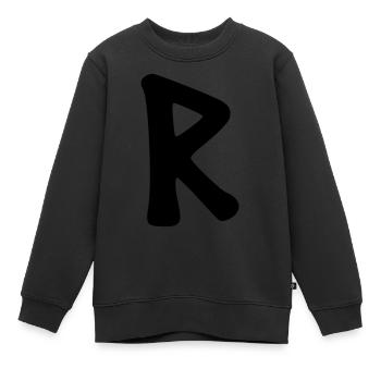 Keltische Symbole - Rune RAIDHO 1 - Kinder Premium Organic Sweatshirt - Schwarz - Vorne - AI Model Kid Female (0cm)