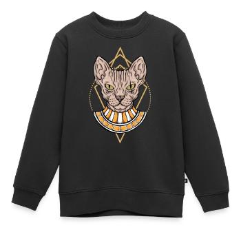 Égypte - Sweat Premium enfant bio - noir - Devant - AI Model Kid Female (0cm)