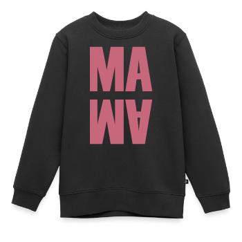 Mama | Mutter | Muttertag - Kinder Premium Organic Sweatshirt - Schwarz - Vorne - AI Model Kid Female (0cm)