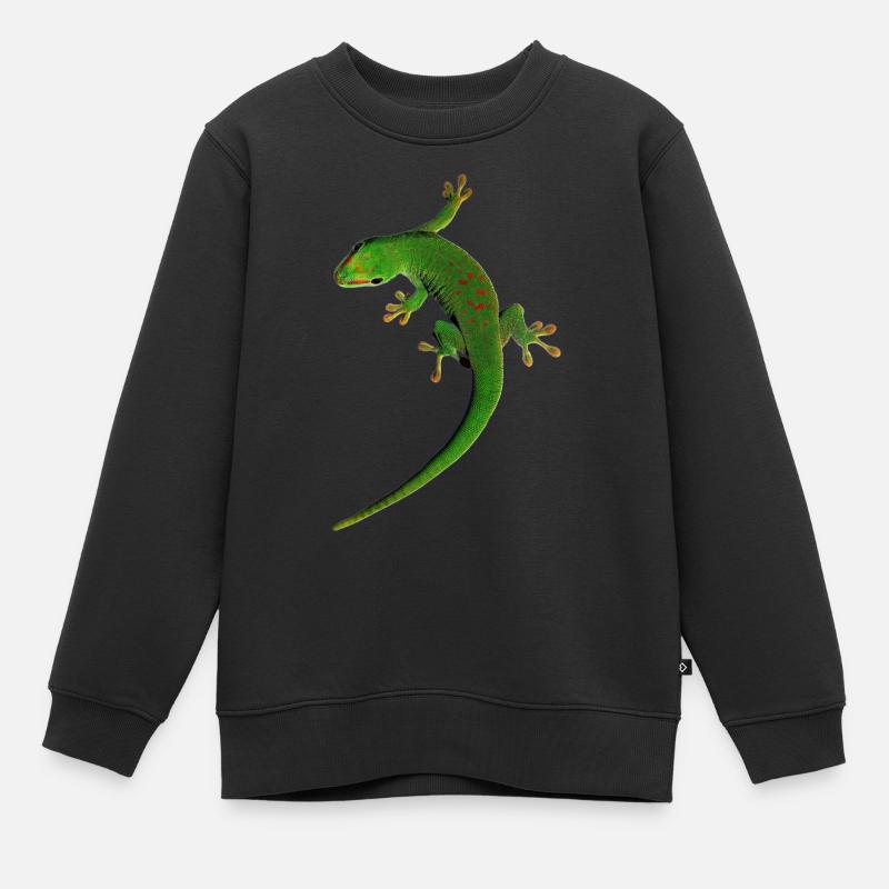 Gecko - Sweat Premium enfant bio - noir