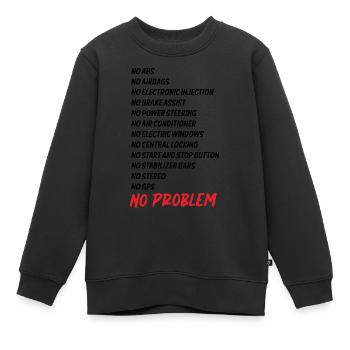 caractéristiques des voitures classiques - Sweat Premium enfant bio - noir - Devant - AI Model Kid Female (0cm)
