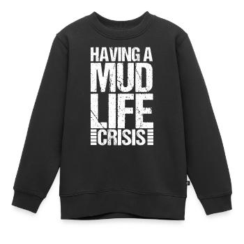 Eine Schlamm Lebenskrise Dreck Back Road Schlamm - Kinder Premium Organic Sweatshirt - Schwarz - Vorne - AI Model Kid Female (0cm)