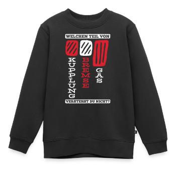 Fahrlehrer Fahrschule Führerschein - Kinder Premium Organic Sweatshirt - Schwarz - Vorne - AI Model Kid Female (0cm)