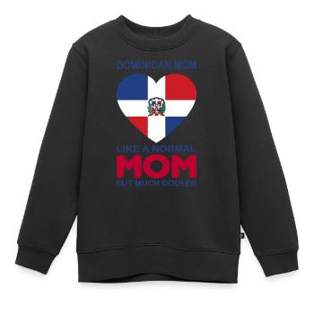 Dominikanische Republik - Kinder Premium Organic Sweatshirt - Schwarz - Vorne - AI Model Kid Female (0cm)