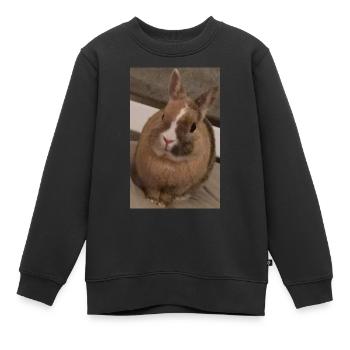 Kaninchen - Kinder Premium Organic Sweatshirt - Schwarz - Vorne - AI Model Kid Female (0cm)