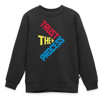 faire confiance au processus Devis - Sweat Premium enfant bio - noir - Devant - AI Model Kid Female (0cm)