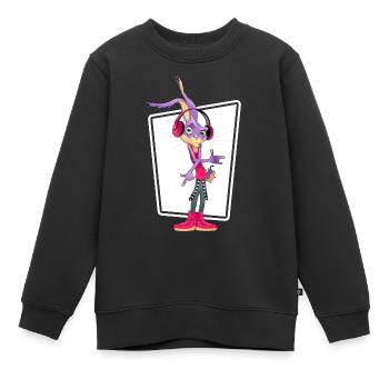 HipHop MC Real Ghetto Battle Rap Music Freestyle - Sweat Premium enfant bio - noir - Devant - AI Model Kid Female (0cm)