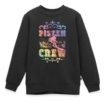 Pisten Crew - Kinder Premium Organic Sweatshirt - Schwarz - Vorne - AI Model Kid Female (0cm)