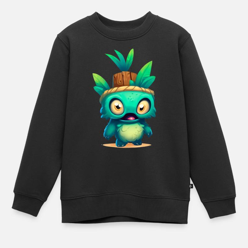 TikkiKiddy - Kinder Premium Organic Sweatshirt - Schwarz