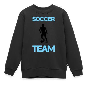 soccer player team - Kinder Premium Organic Sweatshirt - Schwarz - Vorne - AI Model Kid Female (0cm)