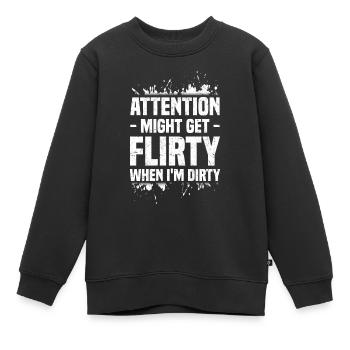 Mud Run - Kinder Premium Organic Sweatshirt - Schwarz - Vorne - AI Model Kid Female (0cm)