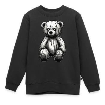 Teddybär / Kuscheltier / Stofftier / Geschenkidee - Kinder Premium Organic Sweatshirt - Schwarz - Vorne - AI Model Kid Female (0cm)