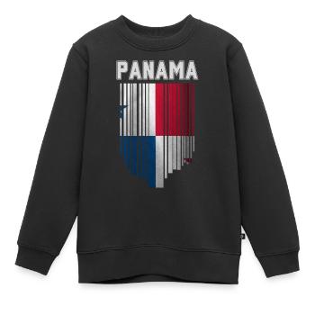Panamaische Flagge, panamaischer Stolz - Kinder Premium Organic Sweatshirt - Schwarz - Vorne - AI Model Kid Female (0cm)