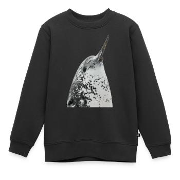 Narwal - Kinder Premium Organic Sweatshirt - Schwarz - Vorne - AI Model Kid Female (0cm)