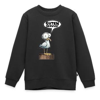Guten Servus Lustiger Spruch Witzig Spruch - Kinder Premium Organic Sweatshirt - Schwarz - Vorne - AI Model Kid Female (0cm)