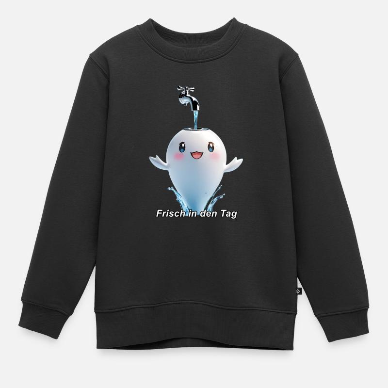 Freshness - Kids Premium Organic Sweatshirt - black