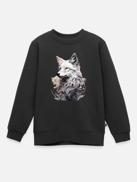 Polarfuchs - Kinder Premium Organic Sweatshirt - Schwarz