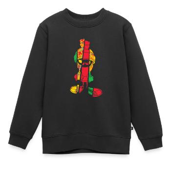 Looney Tunes Marvin Pop Art - Kinder Premium Organic Sweatshirt - Schwarz - Vorne - AI Model Kid Female (0cm)