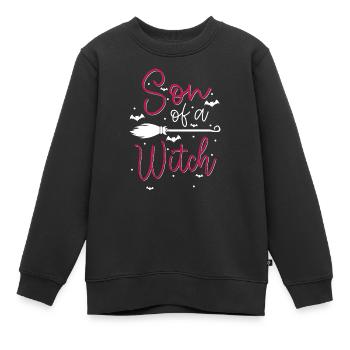 Sorcière Halloween Sorcières Magiques - Sweat Premium enfant bio - noir - Devant - AI Model Kid Female (0cm)