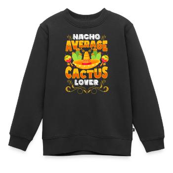 Kakteen Natur Gärtner - Kinder Premium Organic Sweatshirt - Schwarz - Vorne - AI Model Kid Female (0cm)