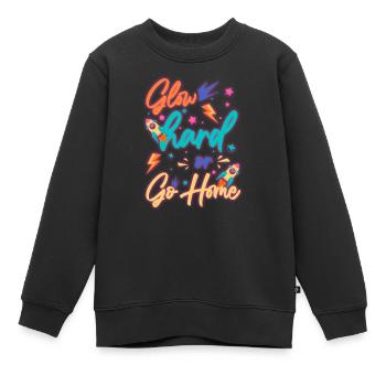 Neon Vintage Cassette Neon Enseignes au néon - Sweat Premium enfant bio - noir - Devant - AI Model Kid Female (0cm)