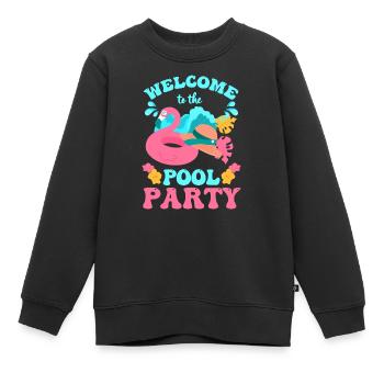 Swmming Pool Party Monster Recreation Garden Party - Sweat Premium enfant bio - noir - Devant - AI Model Kid Female (0cm)