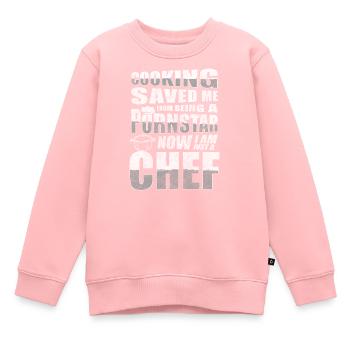 Cuisine Chef Restaurant Goût - Sweat Premium enfant bio - rose - Devant - AI Model Kid Female (0cm)