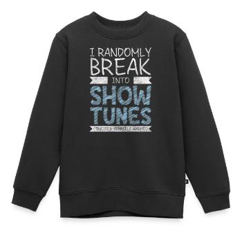 Actrice, Scène, Pièce De Théâtre, Comédie Musicale - Sweat Premium enfant bio - noir - Devant - AI Model Kid Female (0cm)