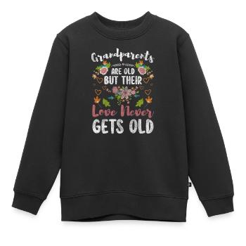 Großeltern Großfamilie Baby - Kinder Premium Organic Sweatshirt - Schwarz - Vorne - AI Model Kid Female (0cm)